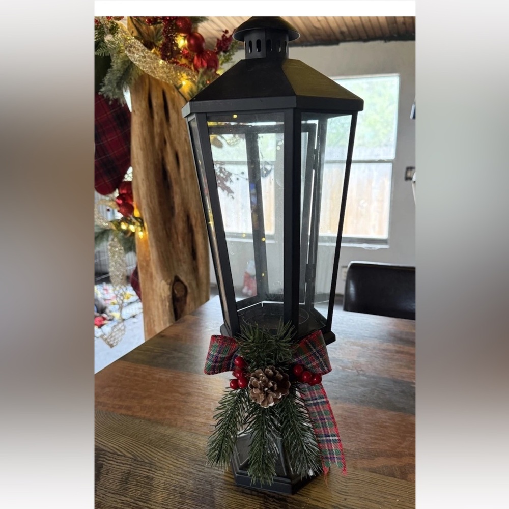Hobby Lobby Metal & Glass Candle Holder Lantern Set of 2!